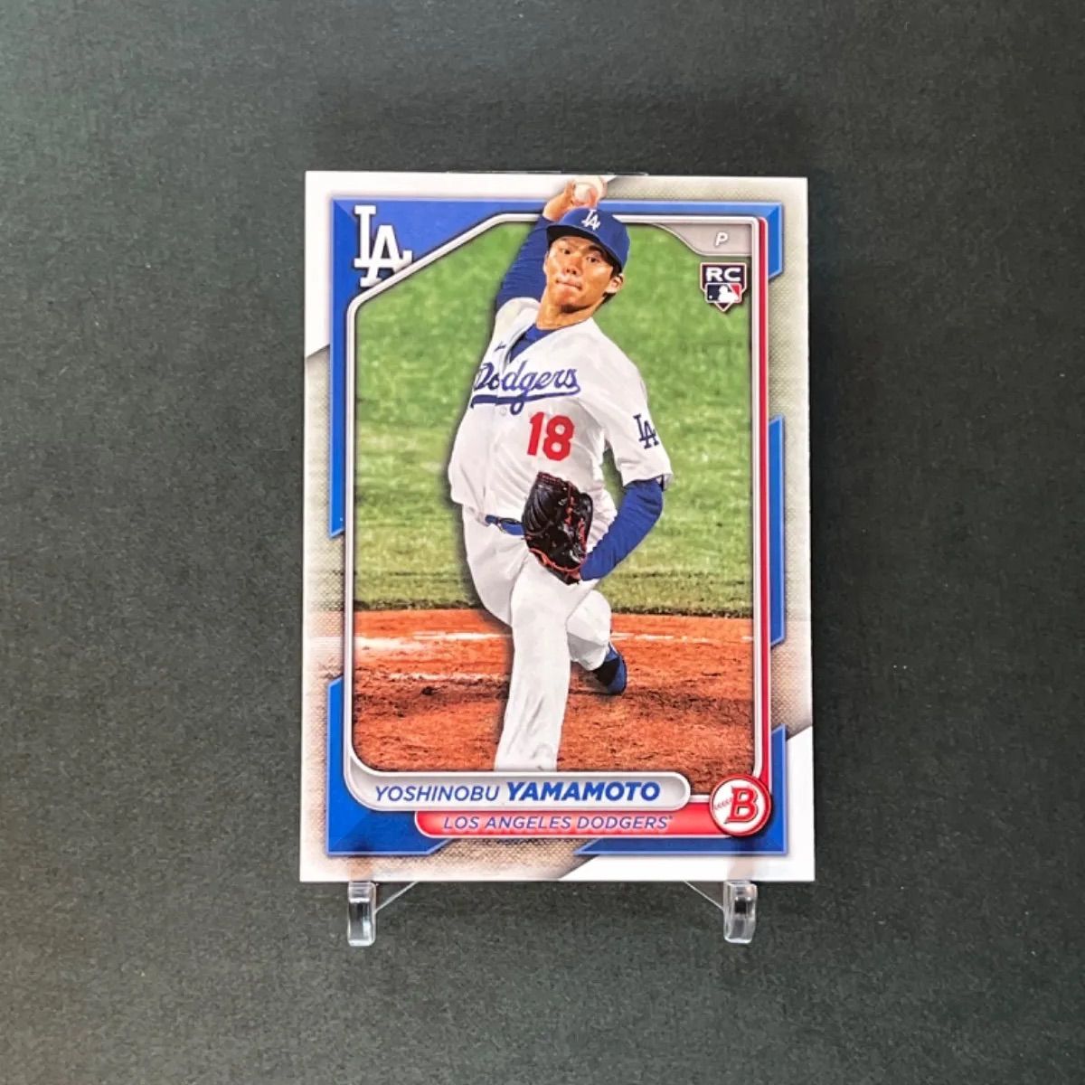 ④【スリーブ&ローダー入り】 2024 Topps Bowman 山本由伸ベース