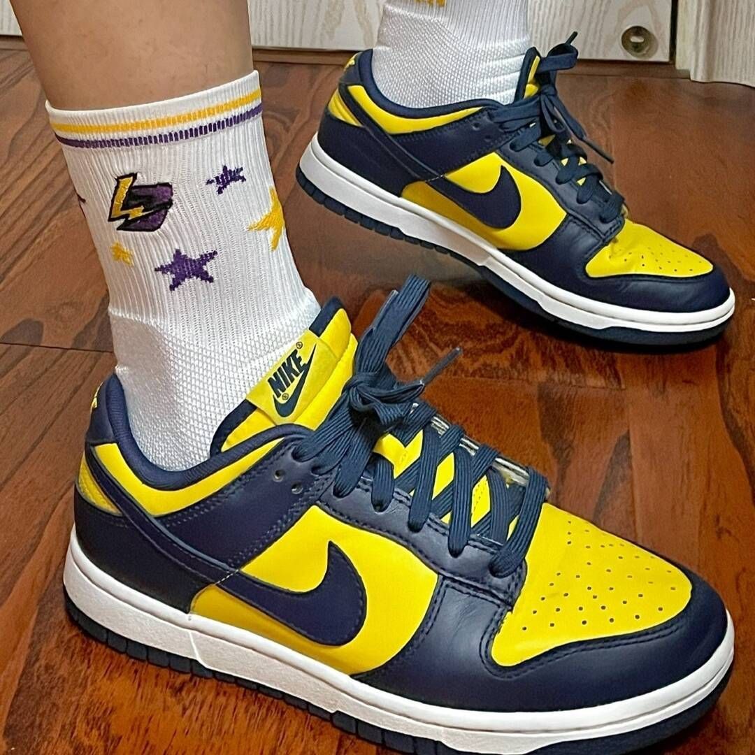 NIKE GS DUNK LOW MICHIGAN ナイキ GS ダンク ロー ミシガン CW1590-700 - メルカリ