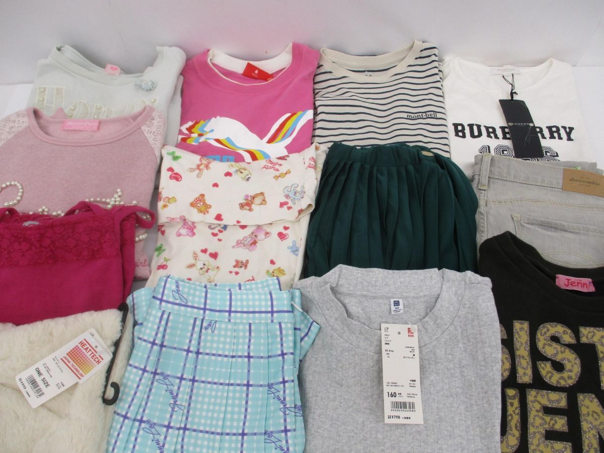 ジェニィ メゾピアノ バーバリー他 Tシャツ スカート パンツ等13点 140～160 キッズ 女の子