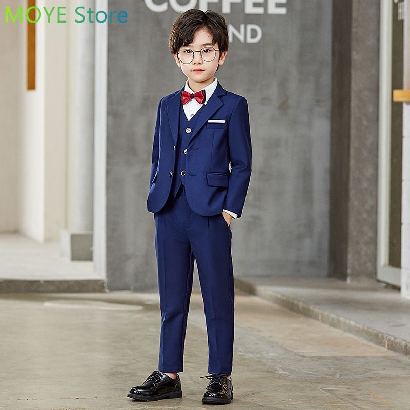 爆買い，品質保証 3点セット 子供スーツ ネクタイ付き フォーマル スーツ キッズ 男の子 発表会 入学式 入園式 こども 子供フォーマルスーツ キッズスーツ 七五三 結婚式 卒園式 卒業式  100cm 110cm 120cm 130cm 140cm スーツ・ブレザー