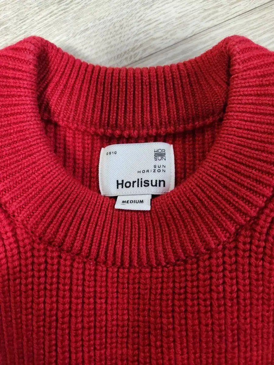 Horlisun ホーリーサン レッド ニット セーター m