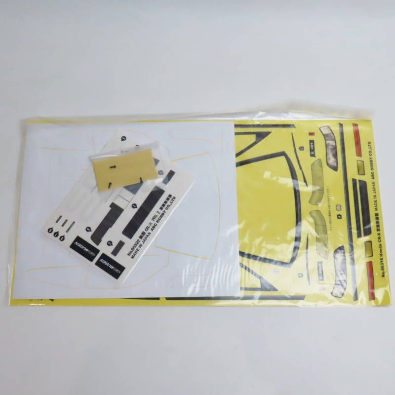 S02-s001 ABCホビー 01スーパーボディミニEX サイバー CR-X 「無限 CR-X PRO.2」クリアボディ RC ABC HOBBY.com