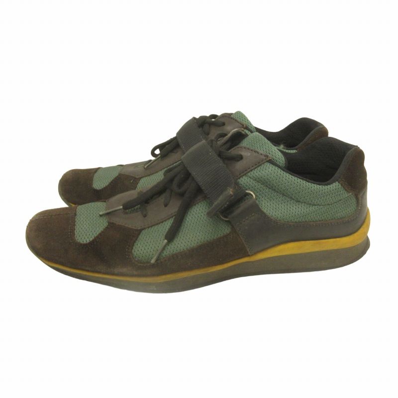 PRADA グリーン サンダル Prada Green Strappy Sandals - Ann's Fabulous Closeouts