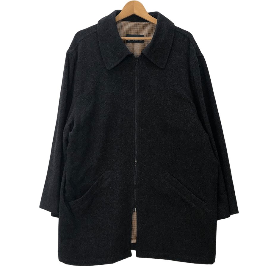 1990s RALPH LAUREN ウールコート Lサイズ ブラック　ラルフ ラルフ・ローレン 80s-90s ブラックコート 緑タグ - メルカリ