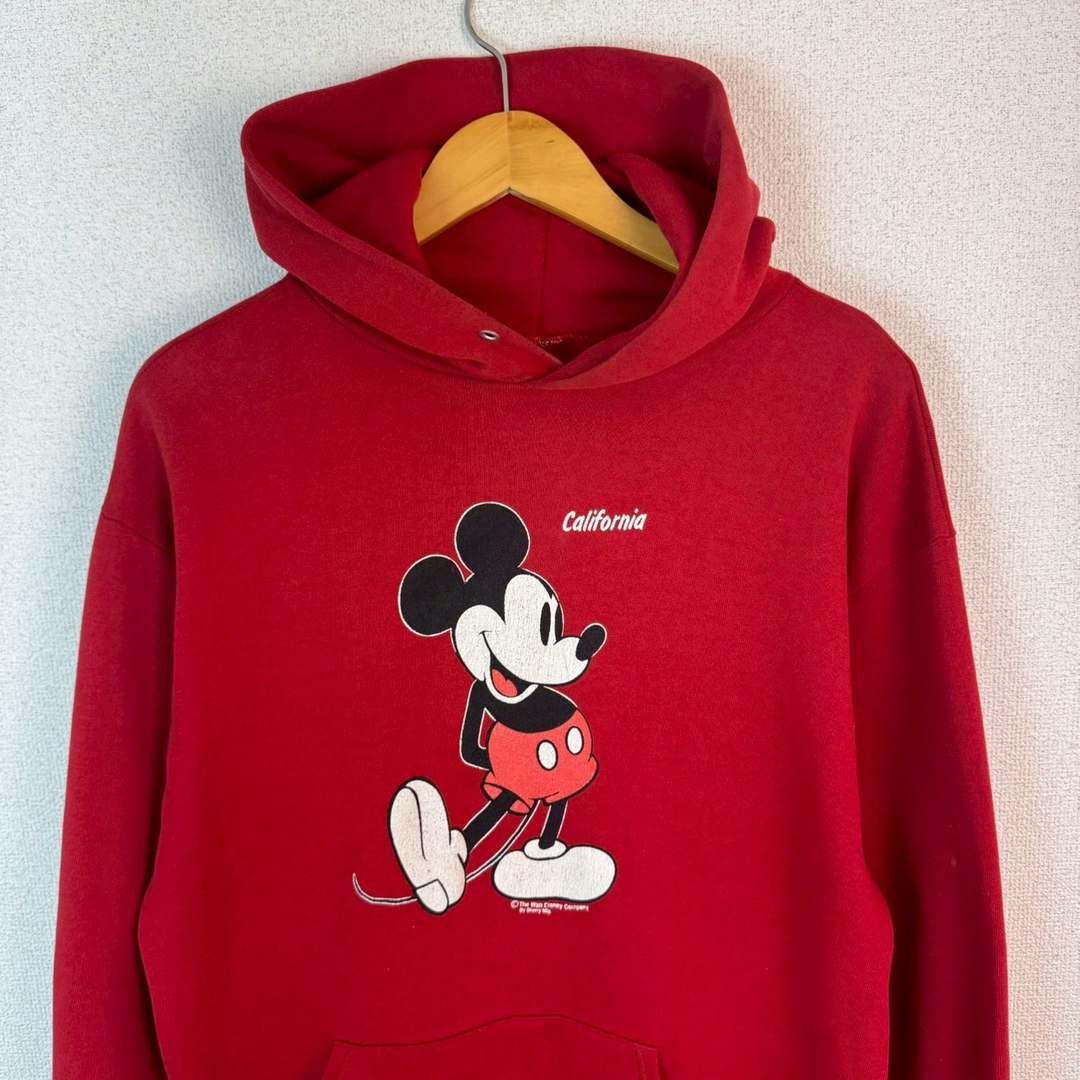 90s Disney ディズニー スウェットパーカー ミッキーマウス プリント 