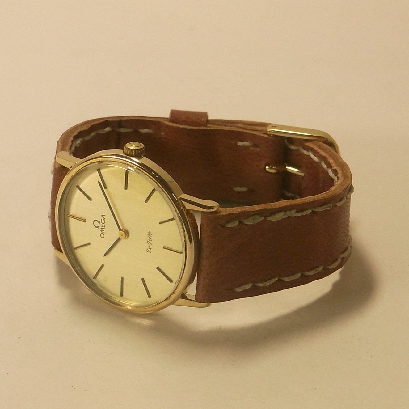 稼働品 美品 OMEGA オメガ デビル メンズ 手巻き アンティーク 腕時計