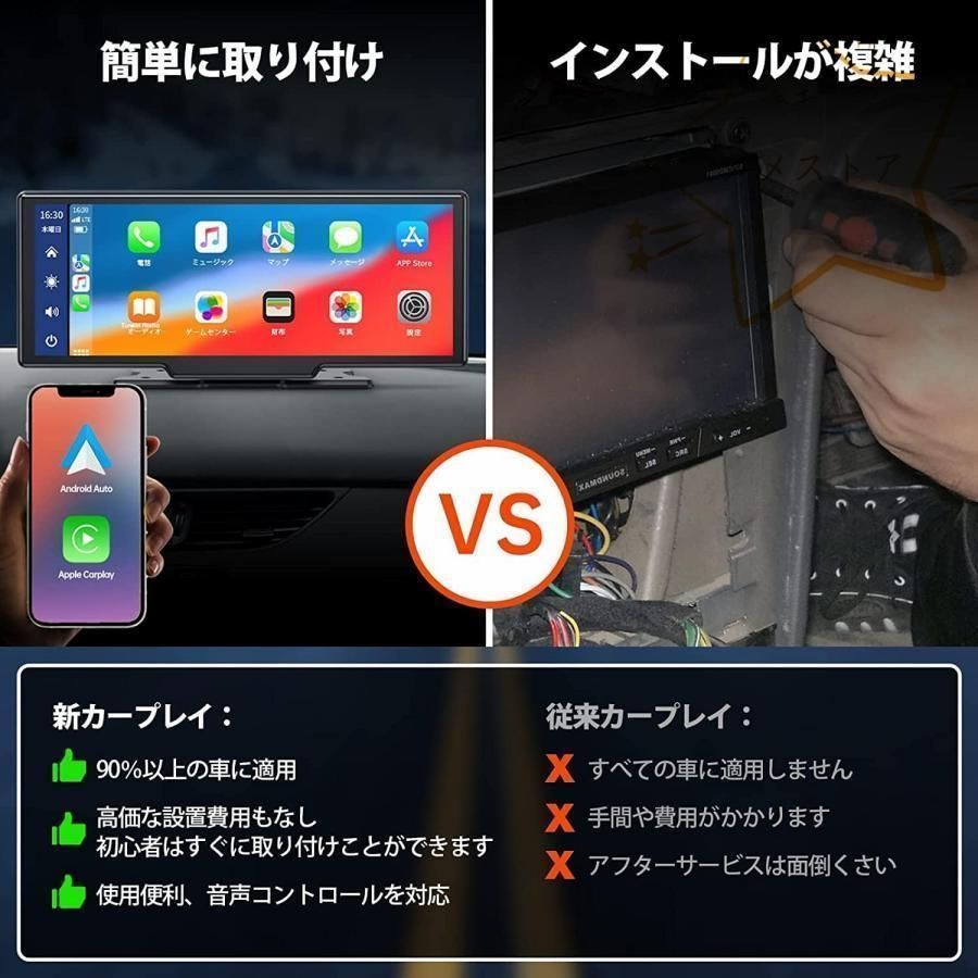 AndroidAuto対応車載モニター