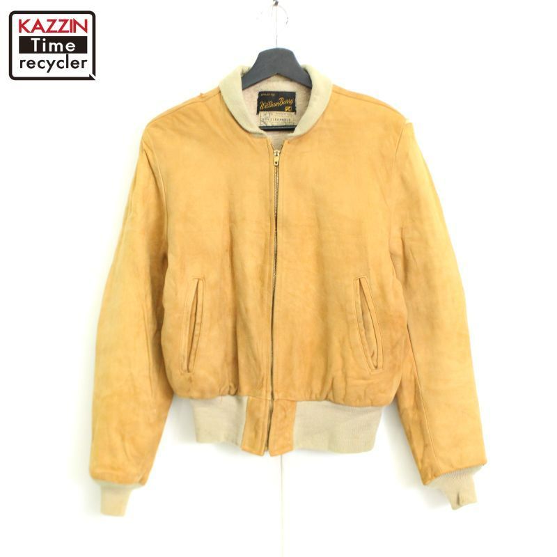 60~70s WILLIAM BARRYスエードJKT(美品) William Barry Suede Leather Jacket Lined Size Large Western
