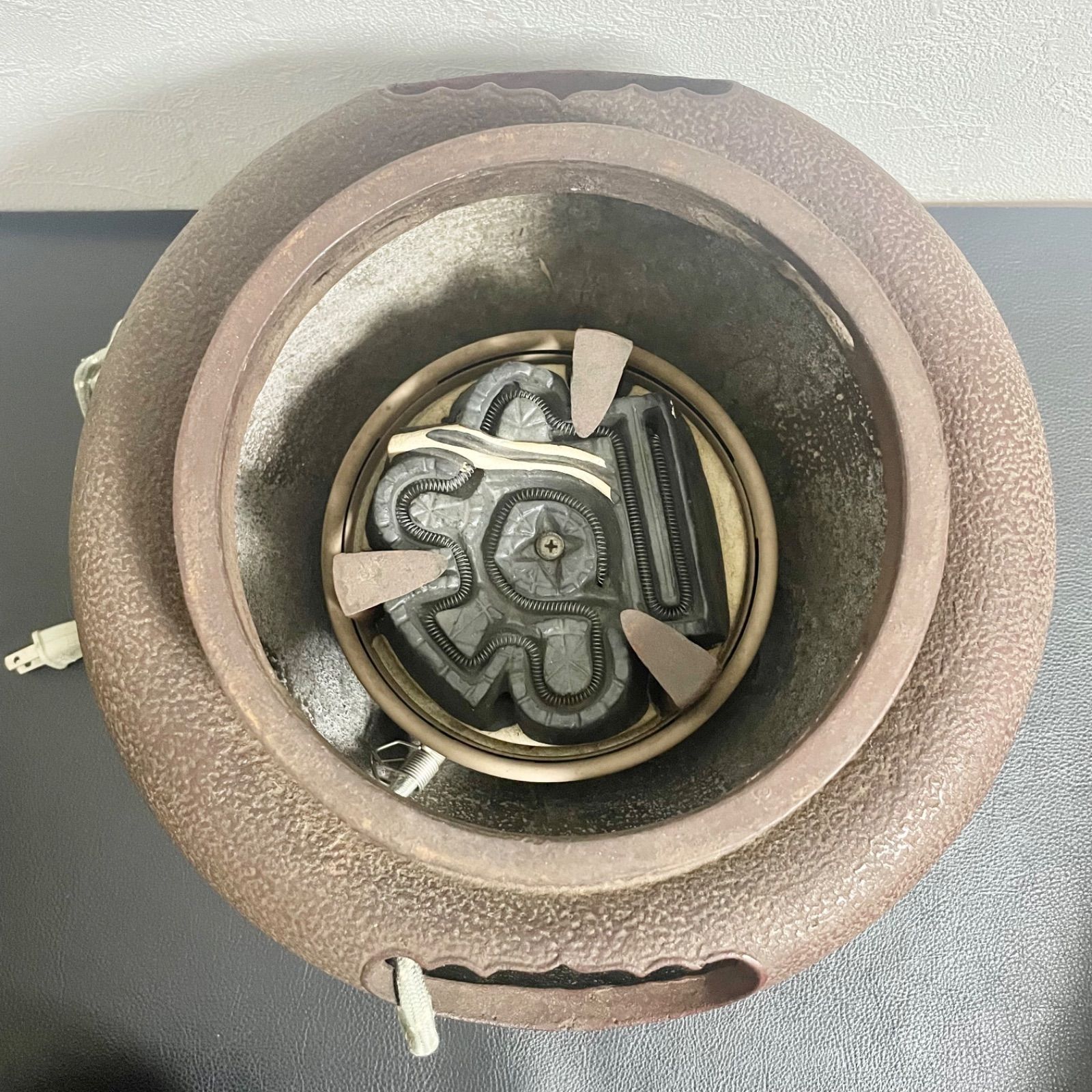 佐藤清光 古銅 獣耳付 風炉電熱器 茶道具 WWW_KANDAIZUMI_COM