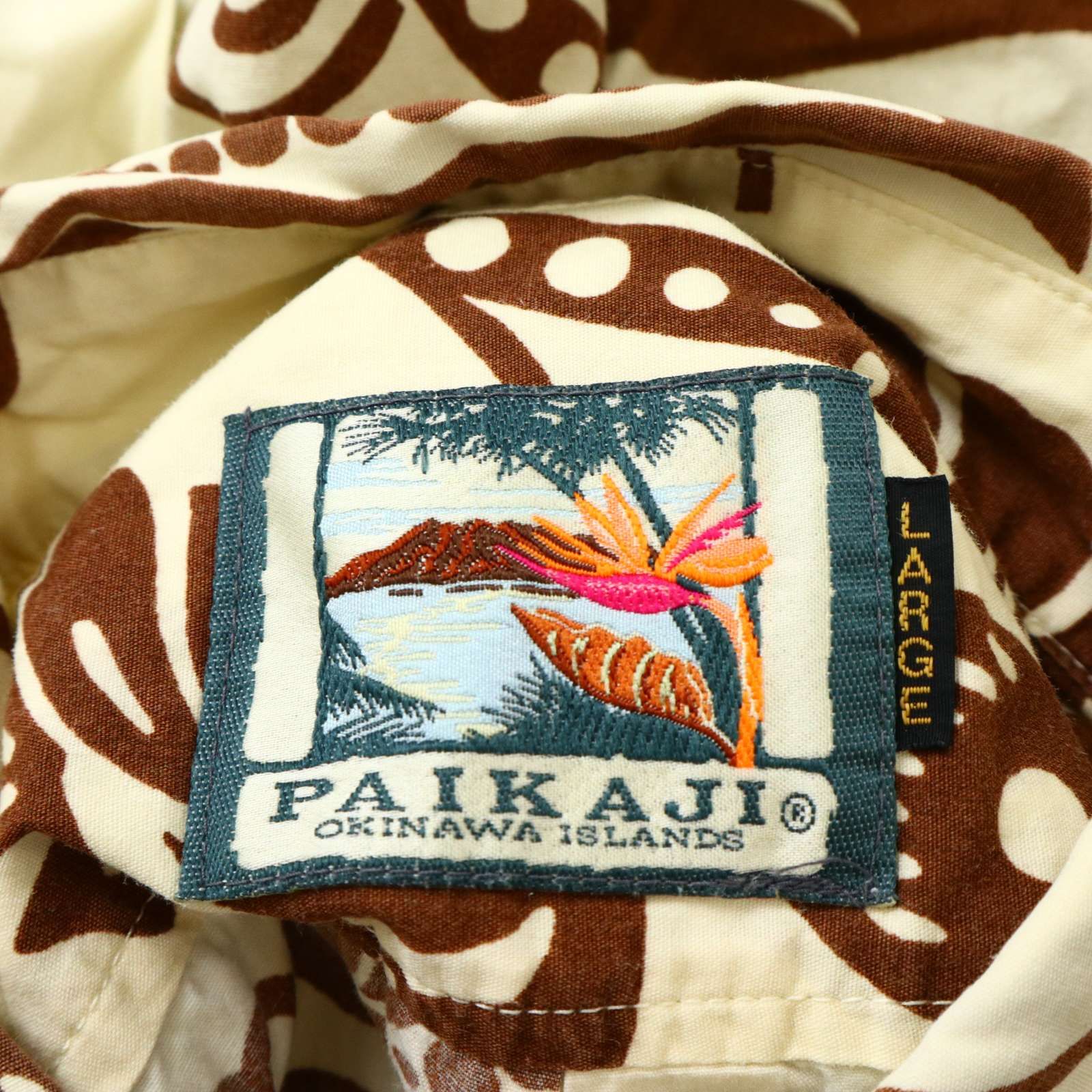 PAIKAJI パイカジ 春夏 ボタニカル リーフ フラワー 総柄☆ 半袖