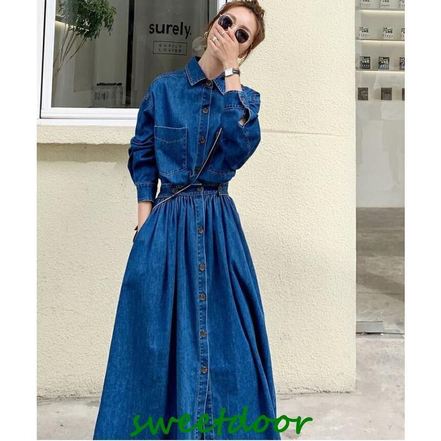 デニムワンピース レディース