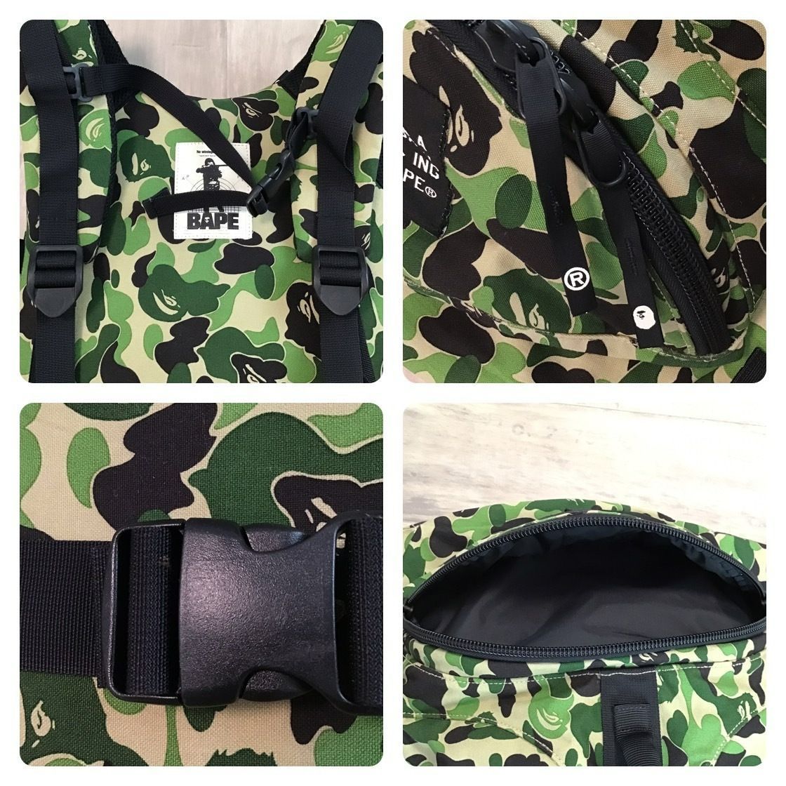 ☆初期☆ ABC CAMO GREEN バックパック a bathing ape BAPE bag