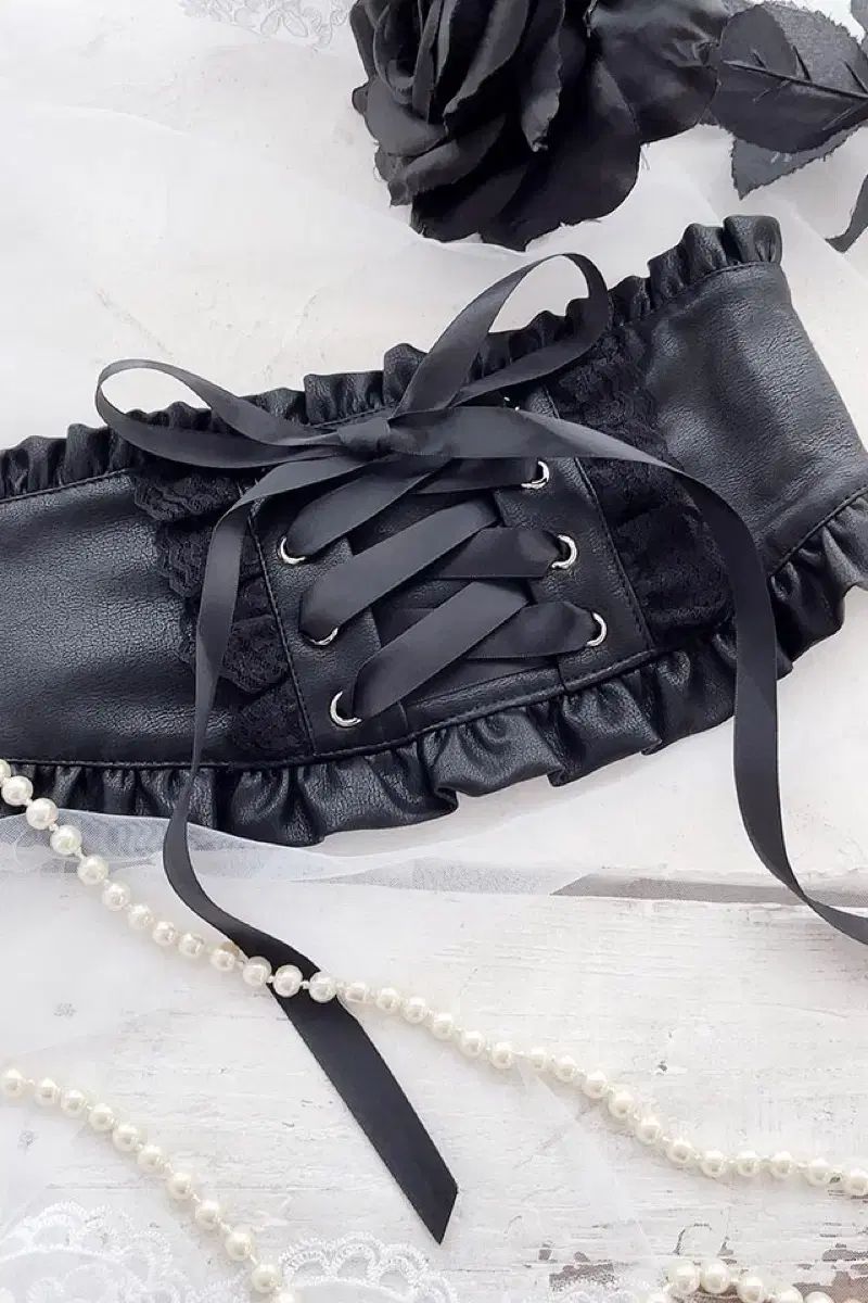 火星 プリンセス メロディー プリメロ フリルの コルセット ベルト ブラック 地雷系