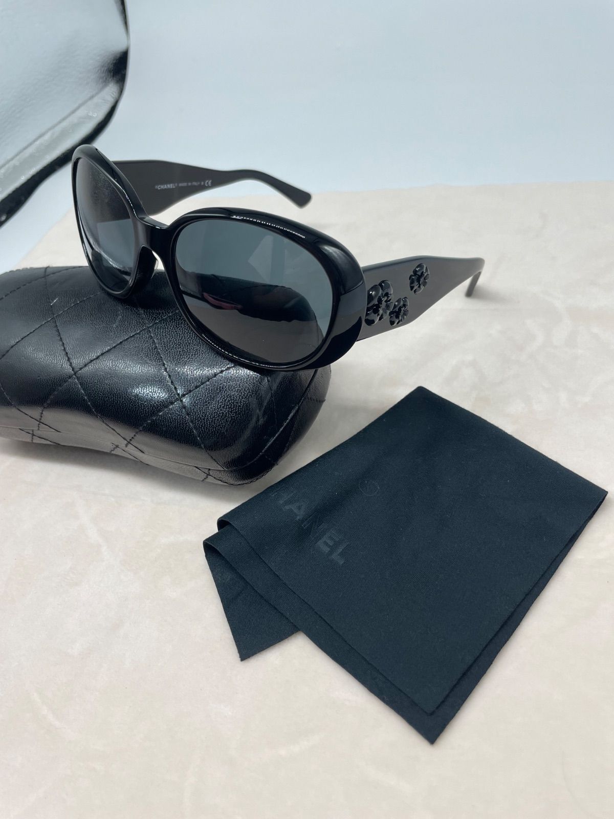 CHANEL シャネル サングラス 5113-A ケース付き ブラック