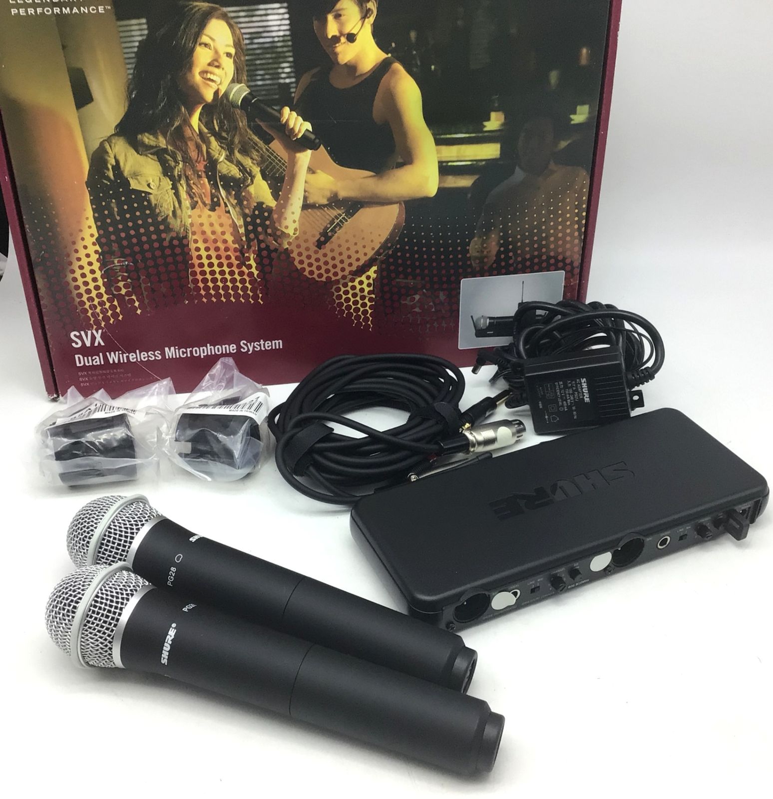 9252 SHURE シュアー SVX Dual Wireless Microphone System ワイヤレスマイクシステム SVX288J|PG28