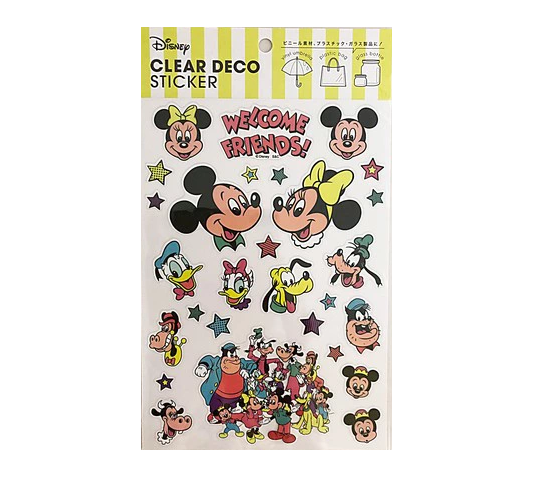 メルカリshops Disney ディズニー クリアデコステッカー ウォールステッカー Pvc 壁紙