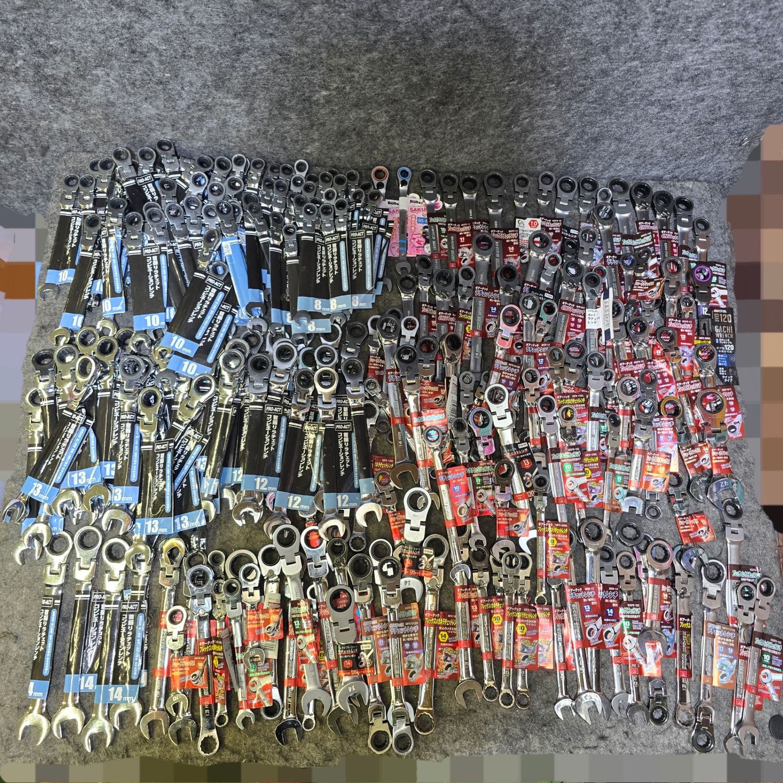 まとめ売り ♥品 ギヤレンチ ギアレンチ 約235本 サイズ メーカー混在 SK11 Boltex 8㎜ 10㎜ 12㎜ 13㎜ 14㎜ 17㎜ 桶川店