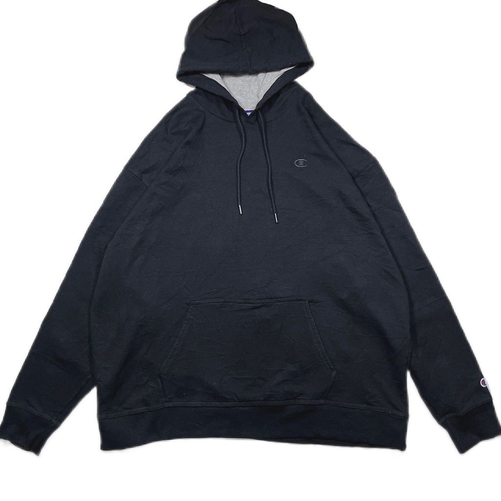 3XLsize Champion onepoint hoodie 23111116 チャンピオン パーカー 刺繍