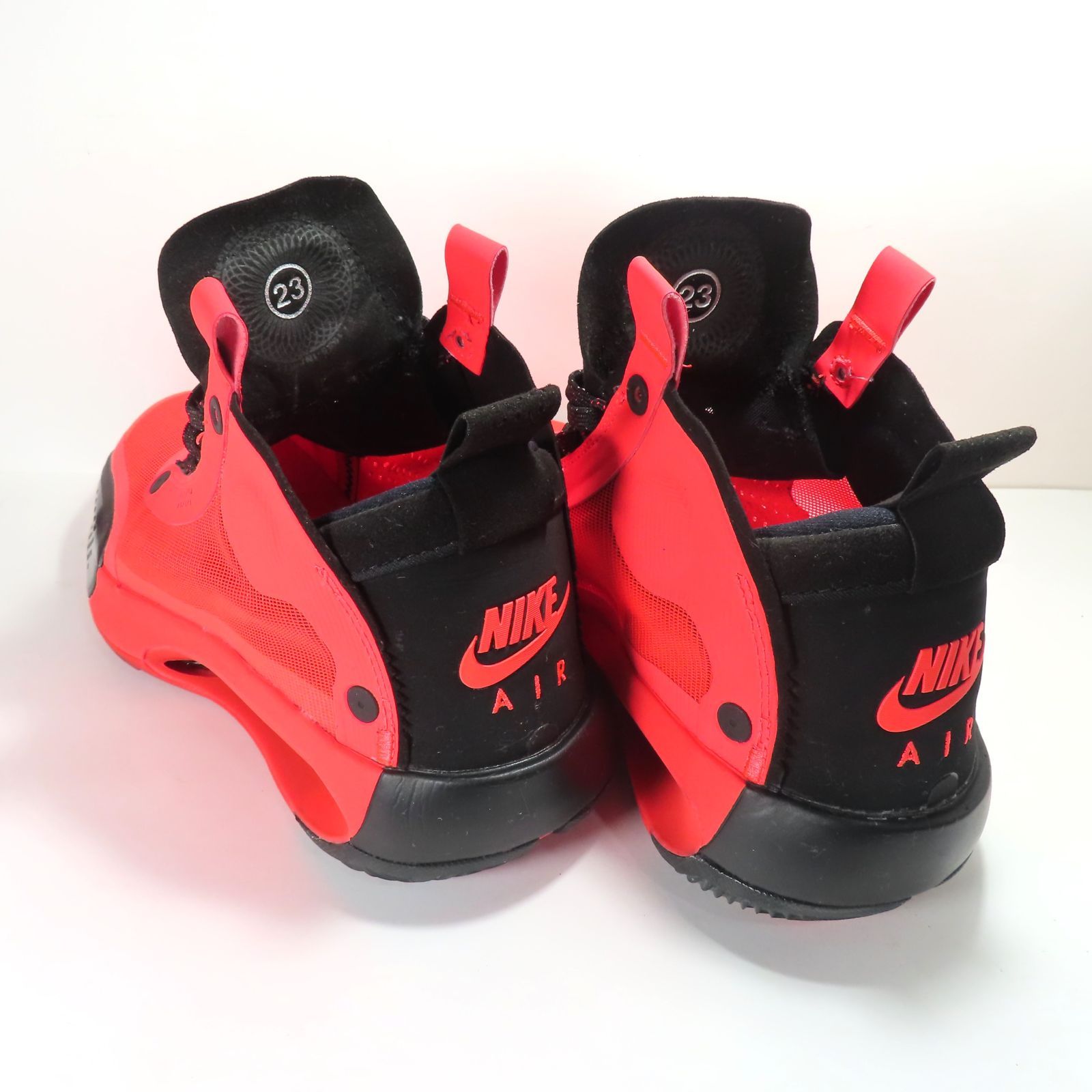 美品 NIKE AIR JORDAN 34 XXXiV PF ナイキ エアジョーダン 34 INFRARED 23 26cm シューズ スニーカー 赤 黒 インフラレッド メンズ