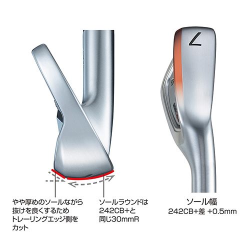 カスタムスペック ブリヂストン 258CBP アイアンセット 5本組(6-P