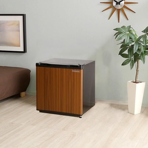 冷蔵庫 1ドア 一人暮らし ホテル 旅館 独身寮 リビング 寝室 コンパクト 小型 小さい ミニ 冷凍室 製氷 両開き szo-sh-14-ref46s