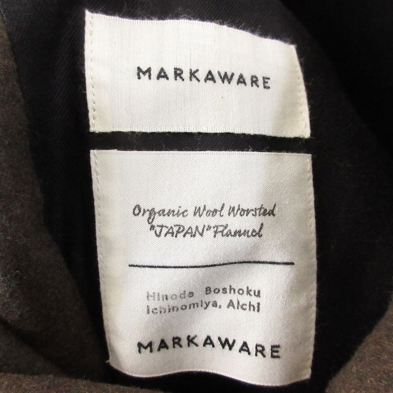 MARKAWARE マーカウェア ダブルフロントミニマリストコート A19C