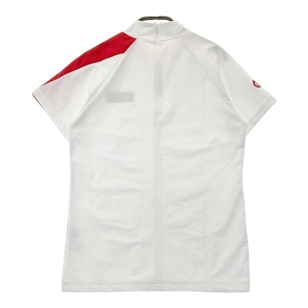 ★新品★ CPG GOLF 半袖モックネックTシャツ　サイズ1 レディース 白 サイズ：3 CPG GOLF シーピージーゴルフ モックネック半袖Tシャツ