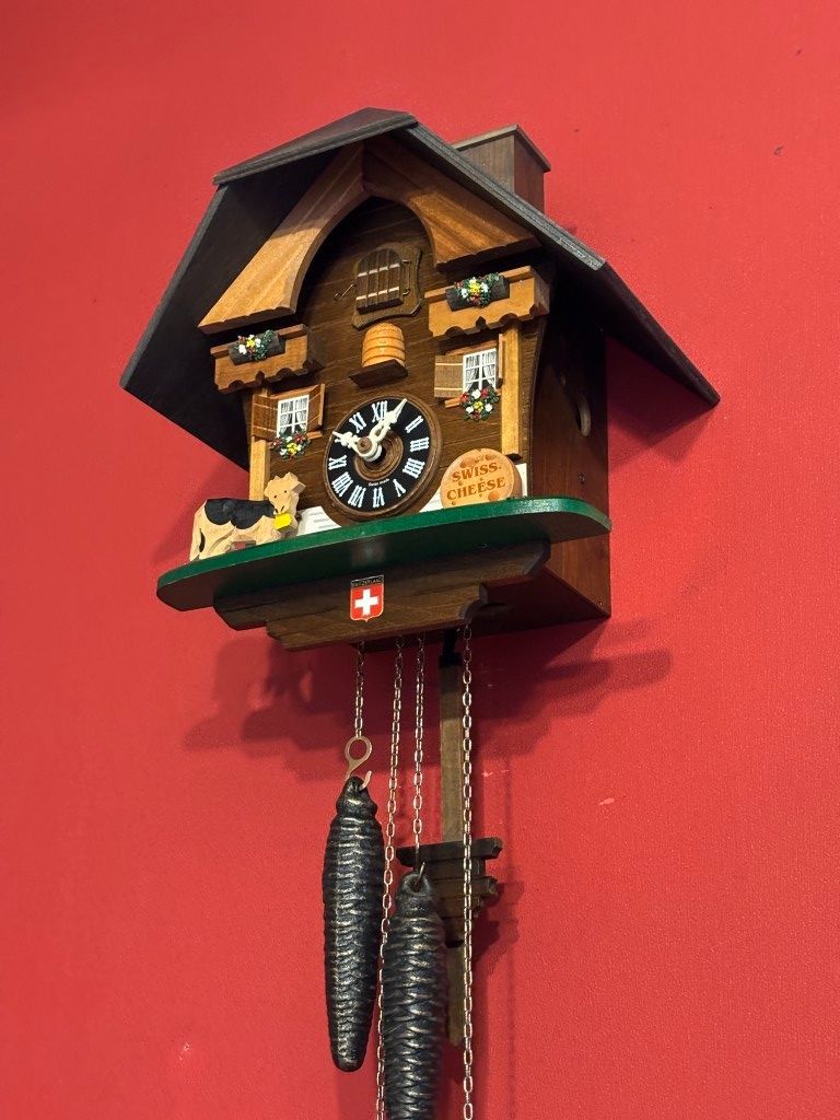 鳩時計 スイス レッチャー社製ミルク小屋 再生稼働品 ６ヶ月保証