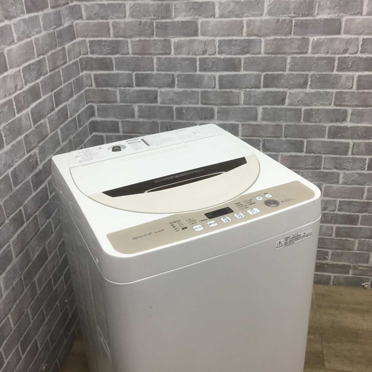 SHARP 全自動洗濯機 ES-GE45R 2016年製 4.5kg