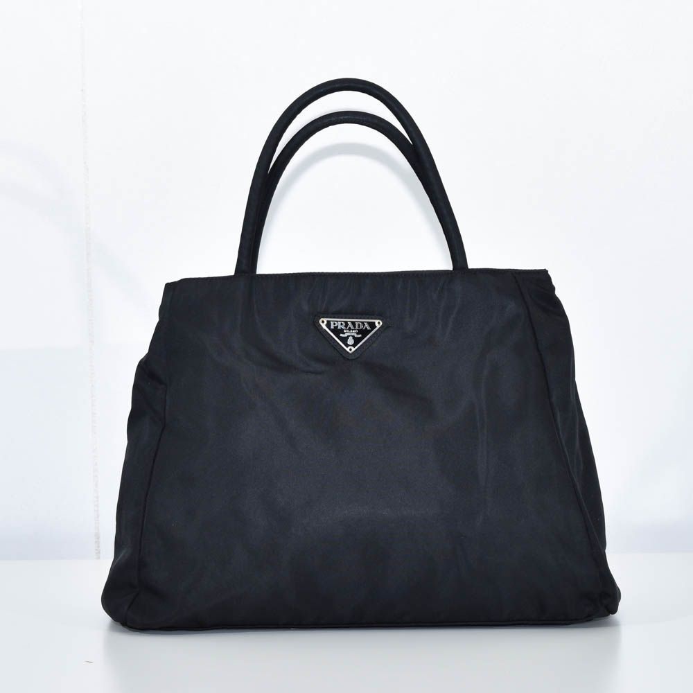 2/17〜20 出張の為、受取評価不可ナイロン　三角プレート PRADA プラダ ナイロン セカンドバック 三角ロゴプレート
