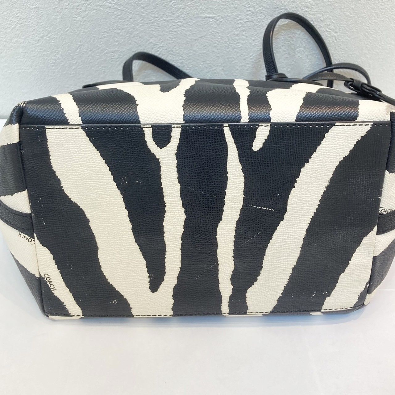 ◇ COACH コーチ ゼブラ柄 F1482 トートバッグ - メルカリ