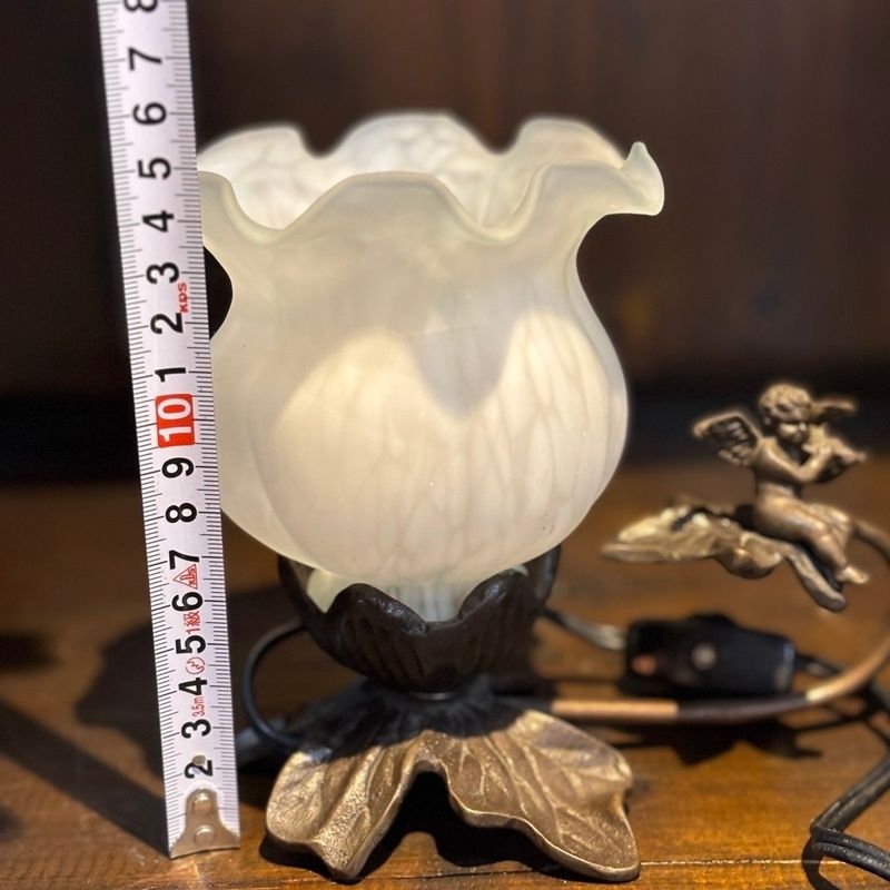 アンティーク 天使のテーブルランプ 高さ15cm レトロ 照明 エンジェル