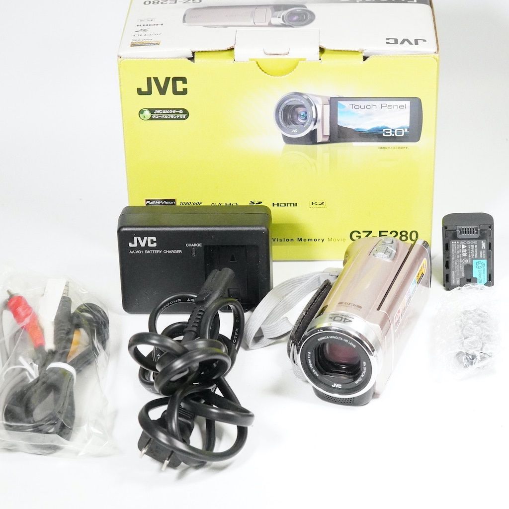 JVC Victor Everio GZ-E280-N ピンク 元箱 返金保証 |2273