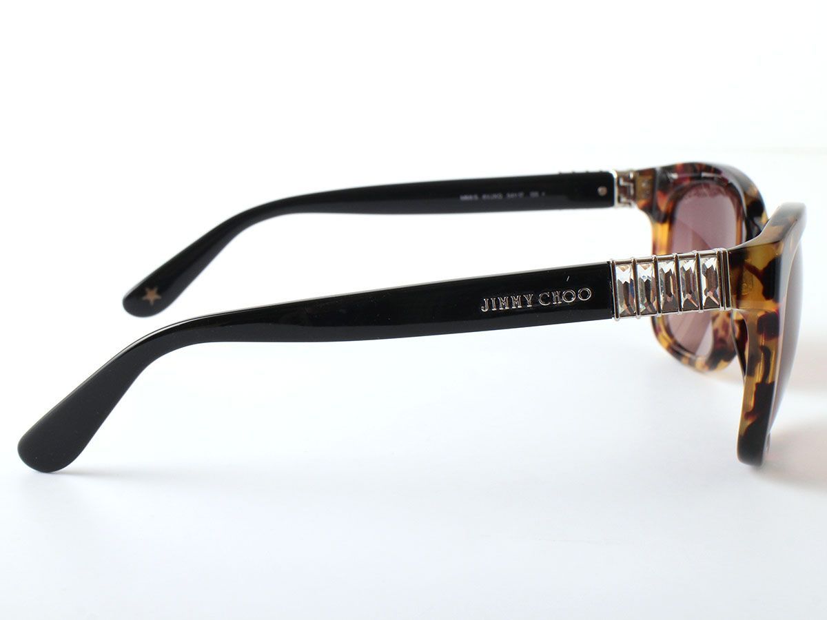 M25320 美品 JIMMY CHOO ジミーチュウ サングラス ケース付き べっ甲柄