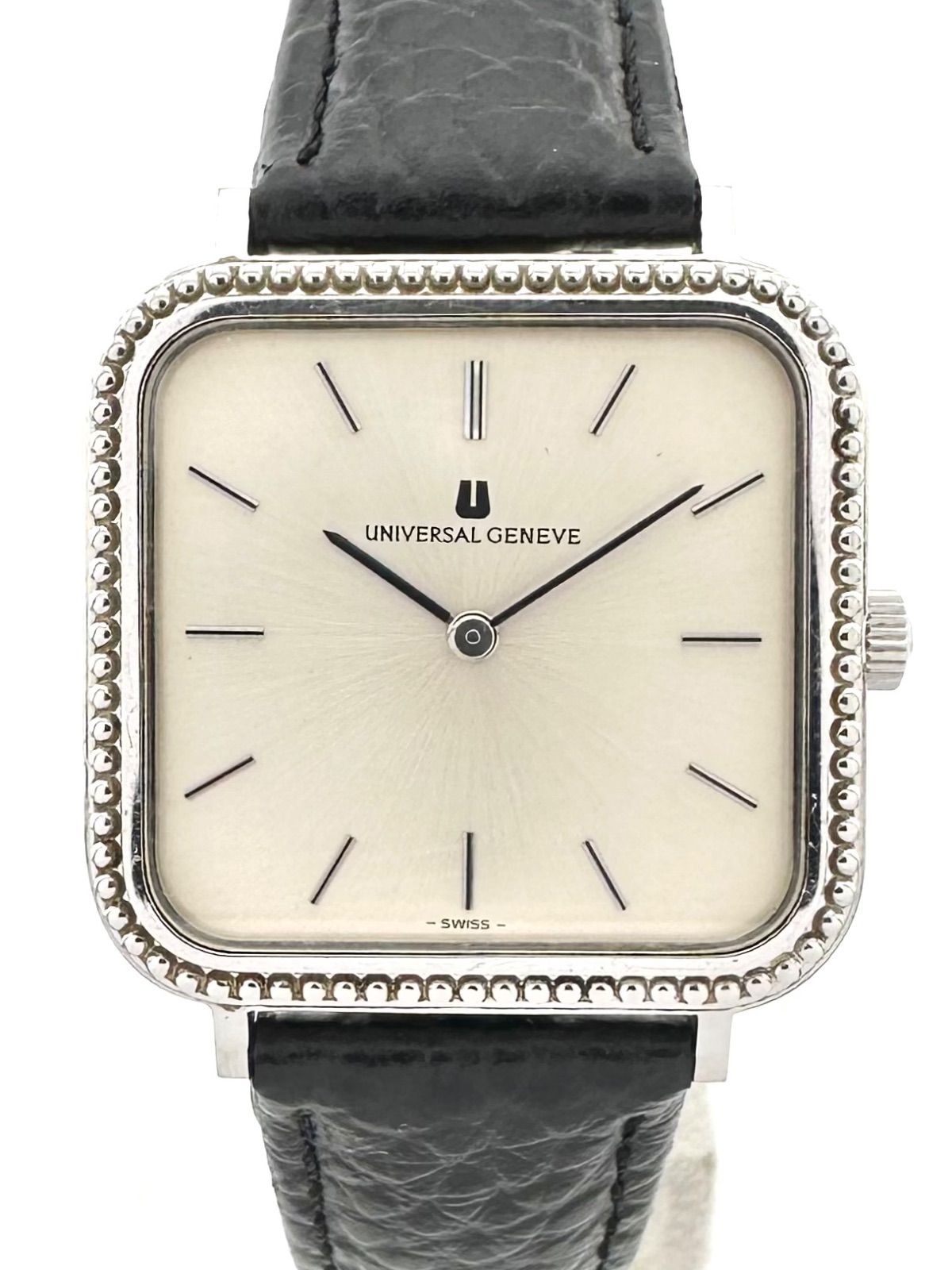 UNIVERSAL GENEVE 842003 スクエア 手巻き時計 ユニバーサルジュネーブ