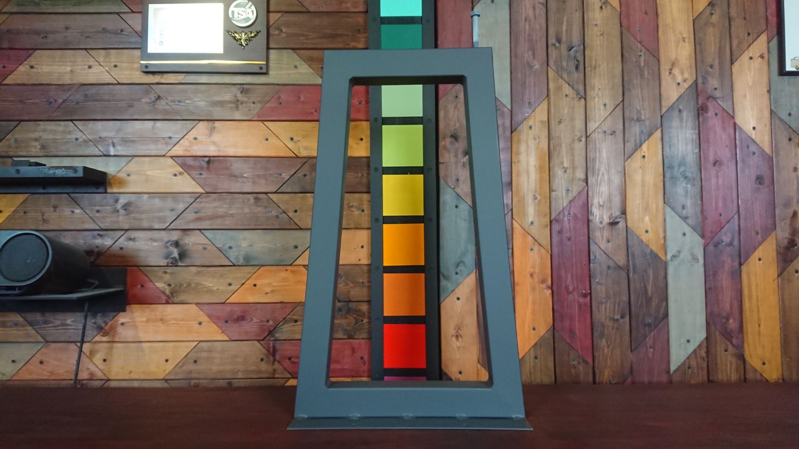 マットグレーでアイアンな極太鉄脚♪50×400（床面300）×650mm 台形型 2