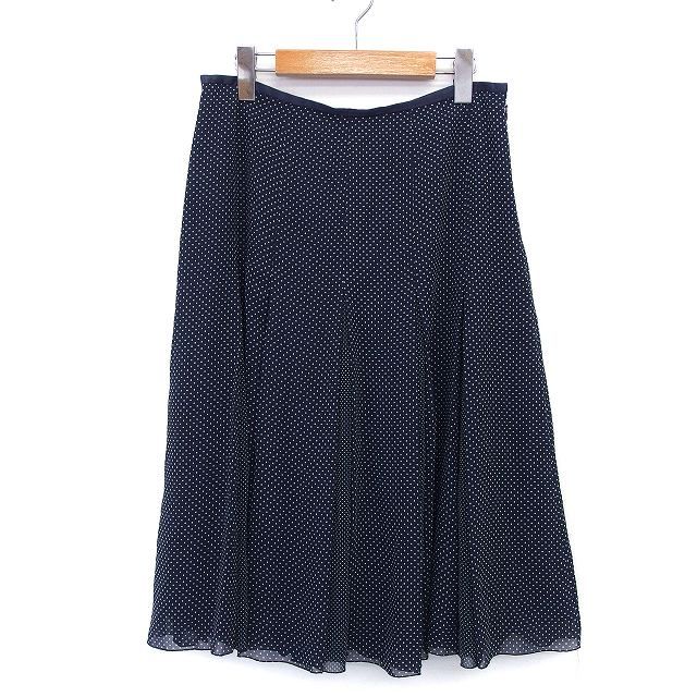 パシオーネ PASSIONE フレア スカート ロング シフォン ドット 柄  