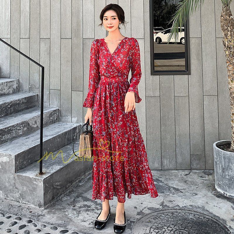 ワンピース レディース ロングワンピース きれいめ 花柄 ワンピース レディース ロングワンピース きれいめ 花柄