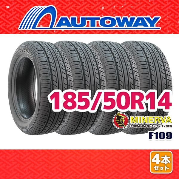AUTOWAY 185|50R14 サマータイヤ MINERVA F109 14インチ 4本セット 夏タイヤ オートウェイ