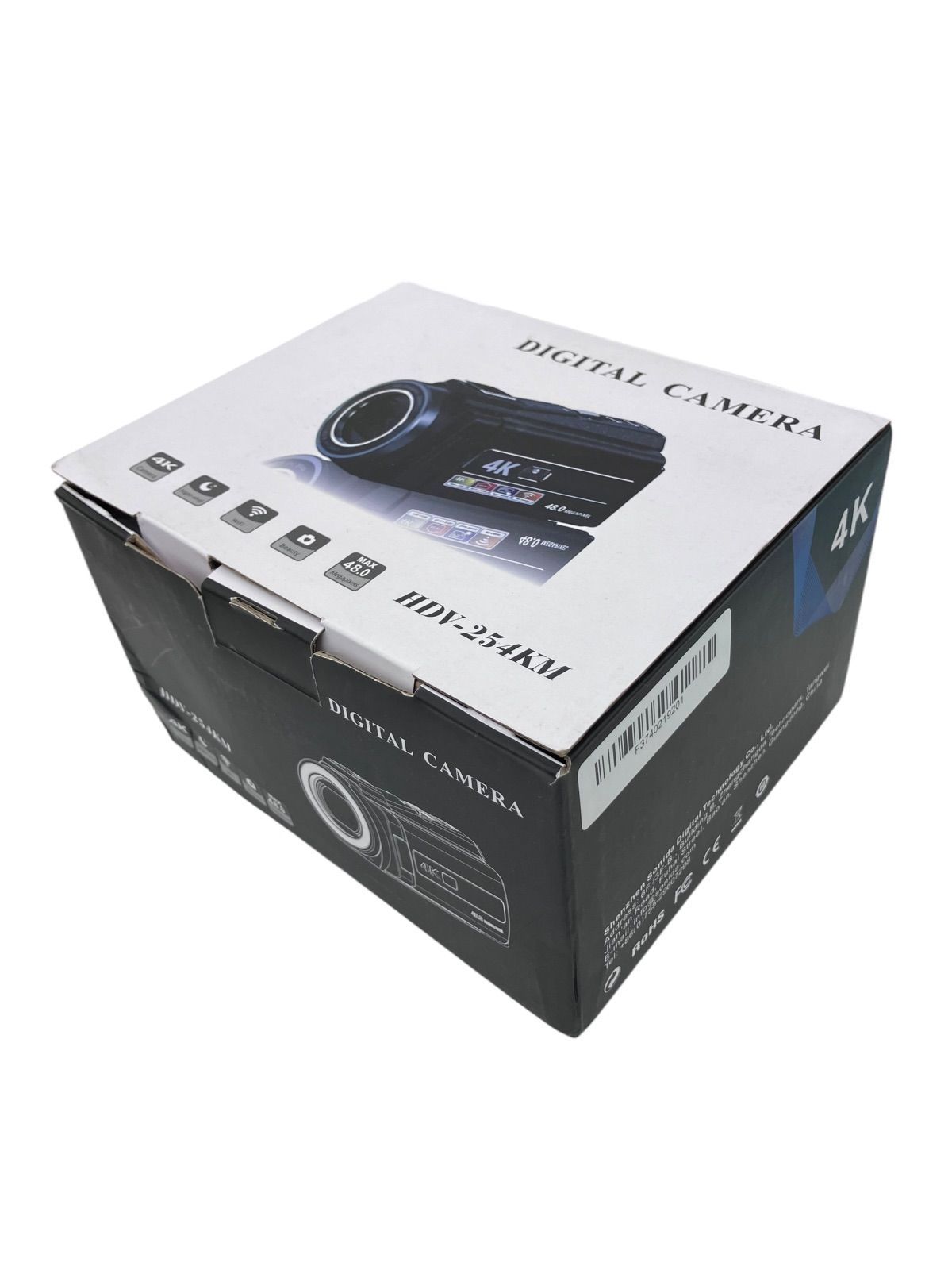 未使用　４K ビデオカメラ　HDVー２５４KM 186000 現状品 4K ビデオカメラ HDV-254KM ブラック - メルカリ