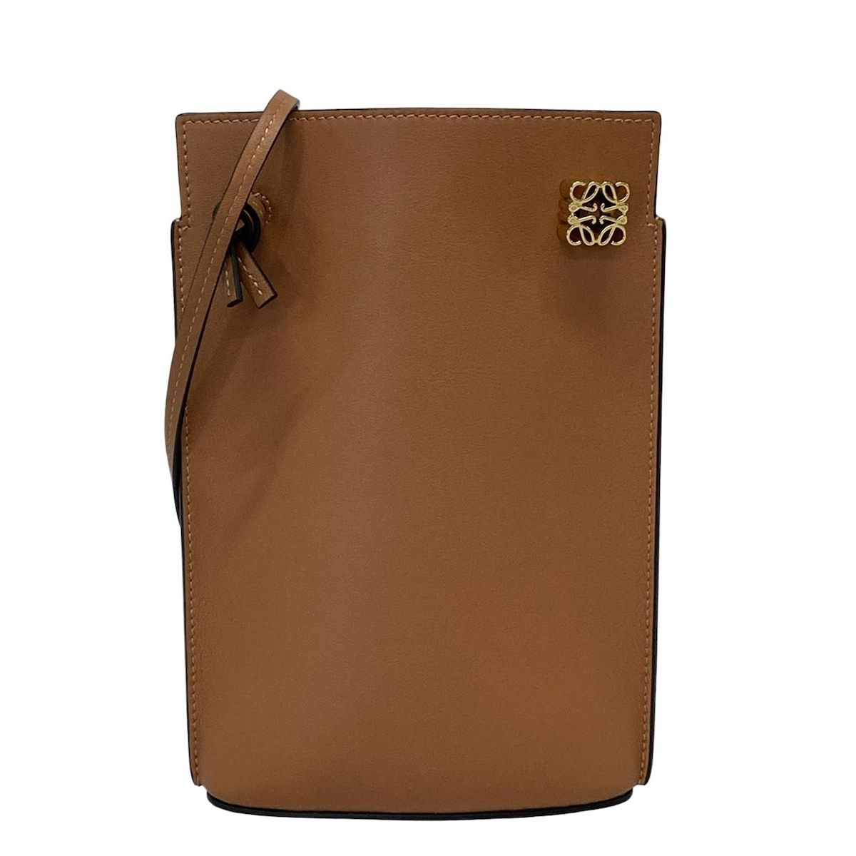 ✨LOEWE✨ロエベ✨ターンロック✨ブラウン✨ロゴ✨革レザー✨ショルダーバッグ✨ LOEWE - ロエベ ショルダーバッグ ブラウン ベージュ アナグラム