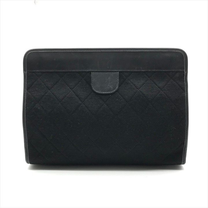 良品 CHANEL シャネル ココマーク マトラッセ コットン レザー 