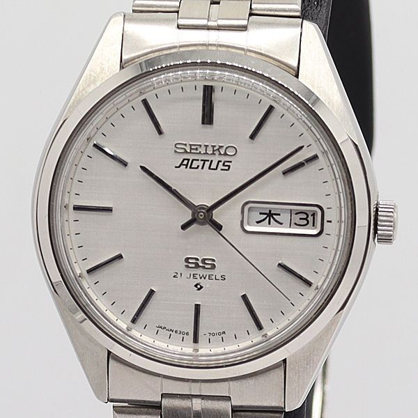 極美品 SEIKO セイコー アクタス SS 自動巻き腕時計 6306-7010ベルトは新品未使用品になります