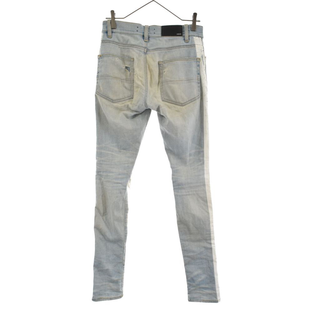 AMIRI (アミリ) Sideline Crush Skinny Jeans サイドライン クラッシュ 
