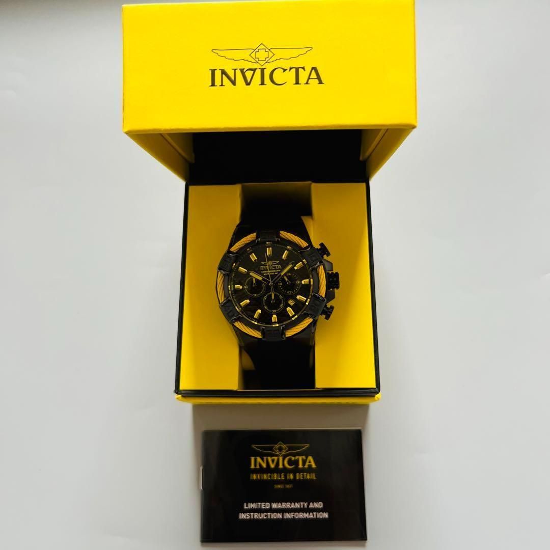 腕時計 INVICTA インビクタ イエロー 新品 メンズ ケース付属 黄色
