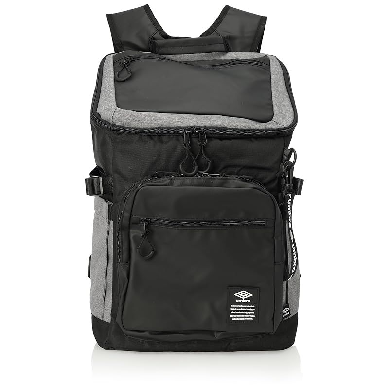 [アンブロ] デイパック スクエアリュック 異素材コンビスクエア メンズ グレー F 0