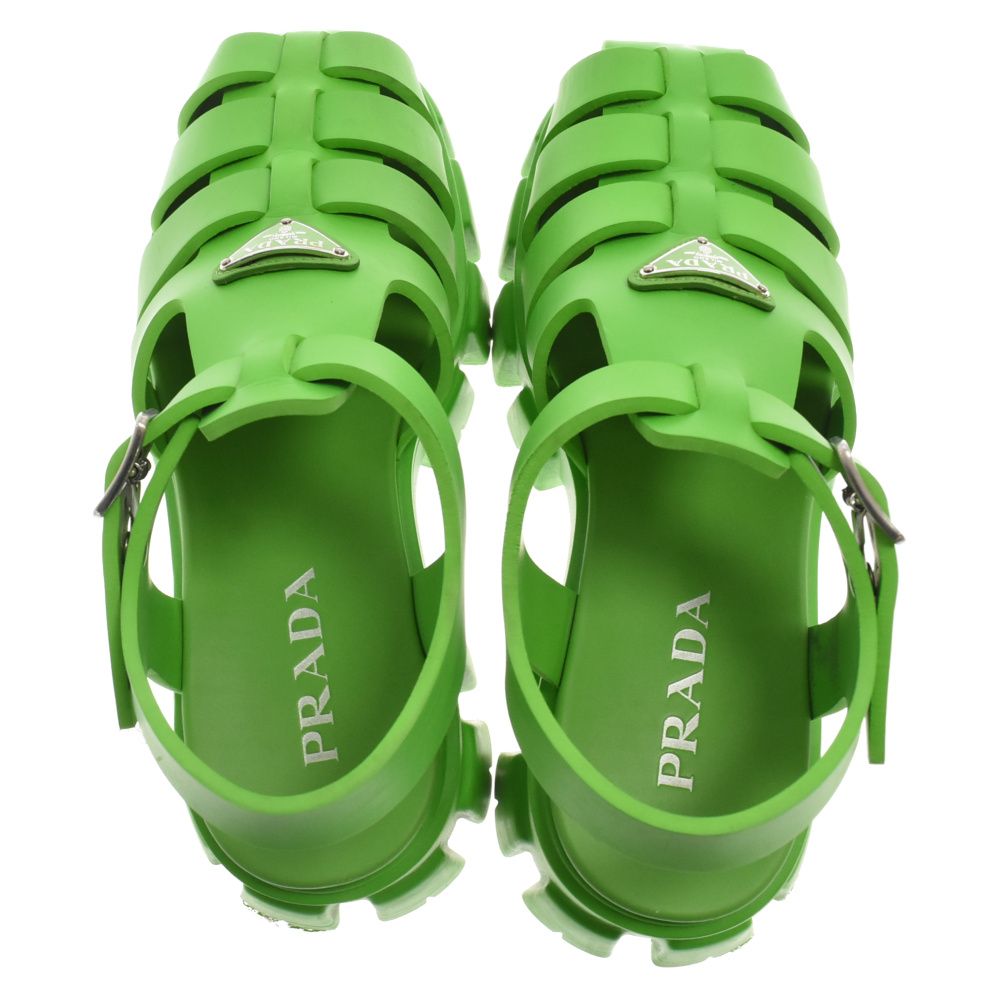 PRADA (プラダ) モノリス フォームラバーサンダル グリーン