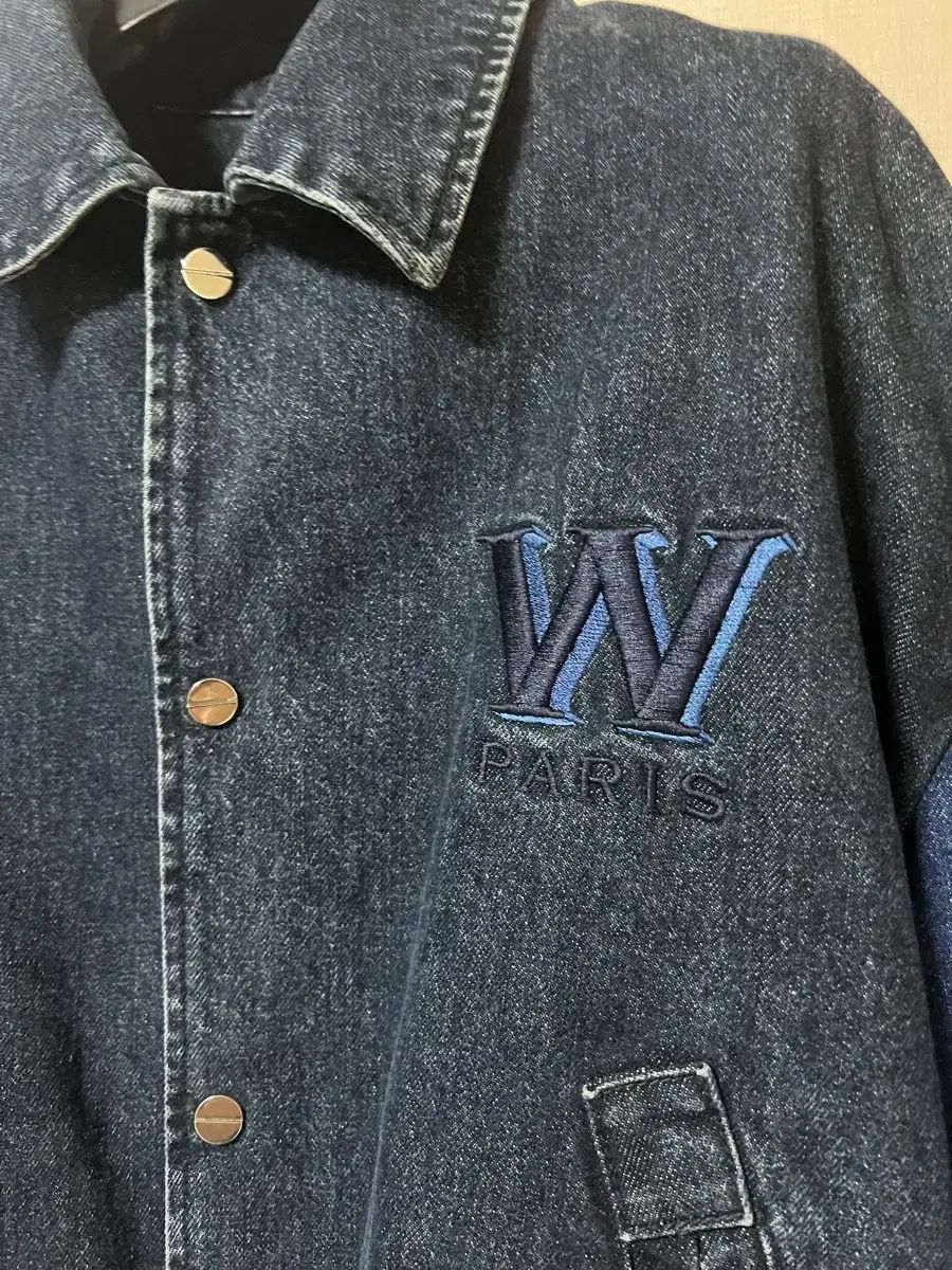 50 WOOYOUNGMI ウーヨンミ デニム スタジャン ジャケット