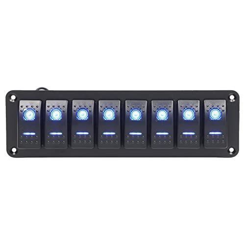 超激得，本物保証 8 ギャング ロッカー スイッチ パネル マリン ボート LED バックライト… 応募券
