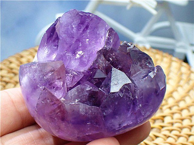 AAA級家庭円満 天然ウルグアイ産アメジスト原石クラスターYT3G3 182G11D